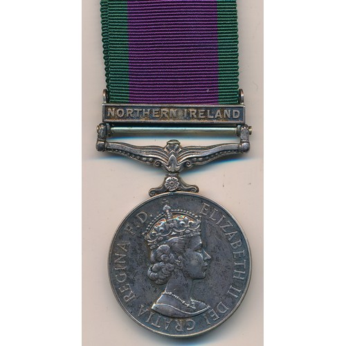 36 - Campaign Service Medal awarded to 24348354 DVR C N DAVIES  RCT with Northern Ireland bar and ribbon.... 