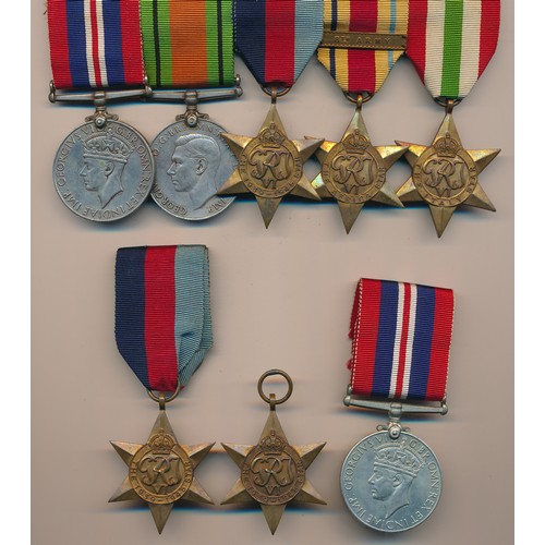 31 - Second World War Medal Group, to include; The War Medal, The Defence Medal, The 1939-1945 Star, The ... 