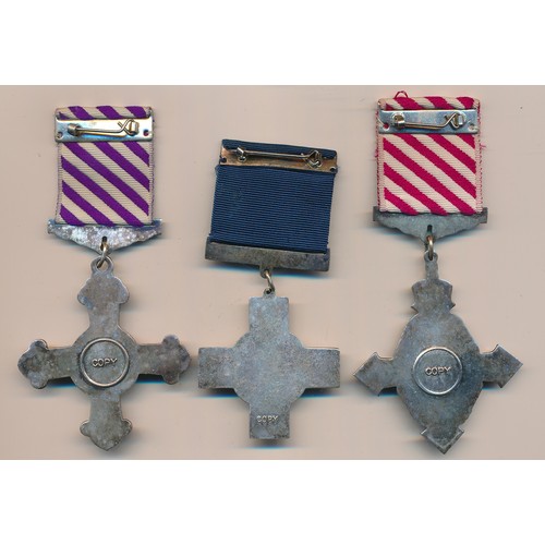 56 - Copy Medals – three copy medals to include; The George Cross Medal, Distinguished Flying Cross and A... 