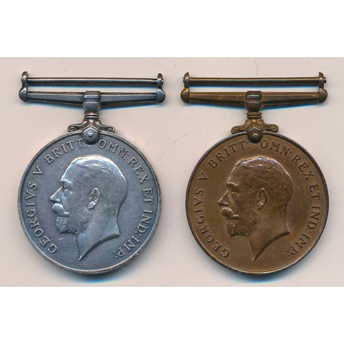 19 - First World War – Thomas Wattling – Mercantile Marine Medal & British War Medal pair awarded to THOM... 