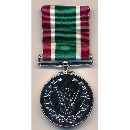 37 - Women’s Voluntary Service Medal, cased with ribbon.