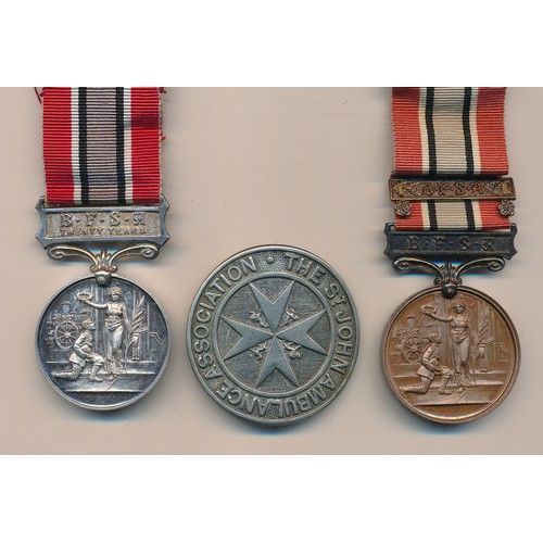 41 - Fire Brigade, pair of The British Fire Brigade Services Association medals awarded to A. C. ROBINSON... 