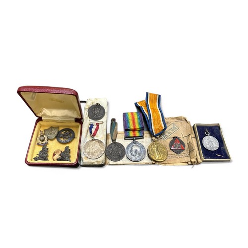 10 - First World War – John Hewson – First World War War Medal & Victory Medal pair awarded to 34745 PTE.... 