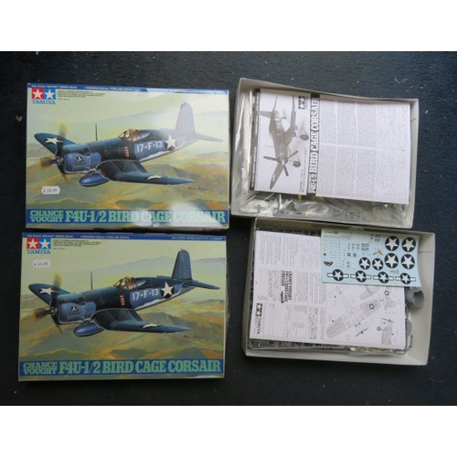 93 - Tamiya 1/48th scale WW2 aircraft unmade kits, generally excellent in good plus boxes, with Fw109 Nos... 