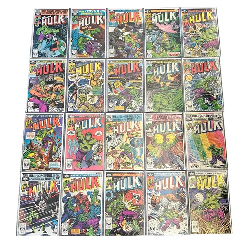 510 - Marvel Comics The Incredible Hulk 1980-1982 Nos 251-255, 257, 259-270, 272, 273: All 20 comics are b... 