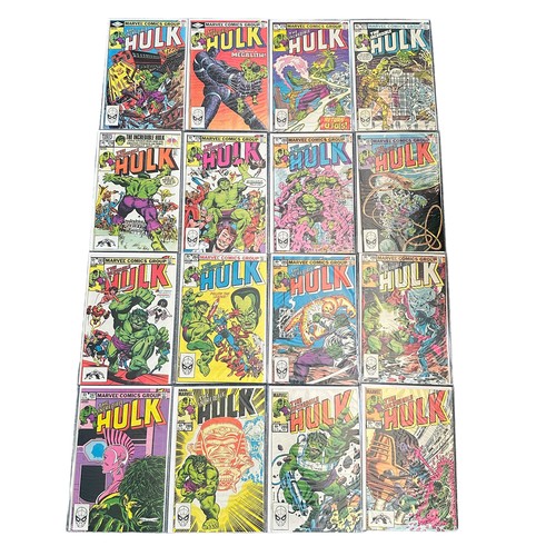 511 - Marvel Comics The incredible Hulk 1982-1984 Nos 274-281, 283-302: All 28 comics are bagged & boarded... 