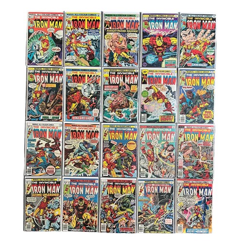 514 - Marvel Comics The invincible Iron Man 1975-1977 Nos 75, 77, 79-84, 87-89, 91-99: All 20 comics are b... 