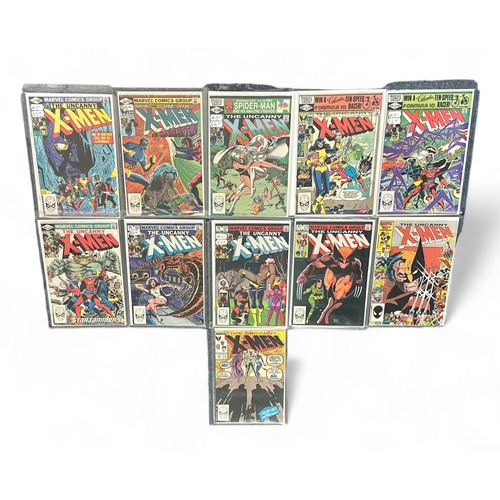 535 - Marvel Comics The Uncanny X-Men 1981-1989 Nos 149, 150, 152, 153, 154, 156, 163, 167, 173, 211, 244:... 