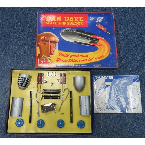 12 - A & M Bartram Dan Dare Spaceship Builder No.1, generally excellent to good plus in good lift-off lid... 