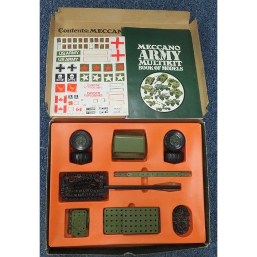 40 - 1972 Meccano Army Multikit (2), 1975 Combat Multikit and additional unboxed parts, generally excelle... 