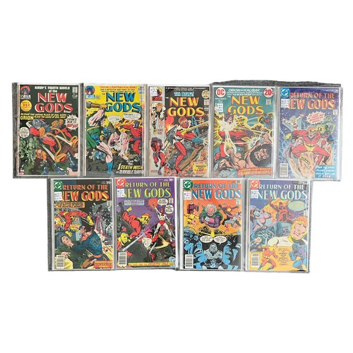 545 - DC Comics New Gods 1971-1978 Nos 4, 8, 9, 11, 12, 14, 15, 17, 19: All 9 comics are bagged & boarded ... 