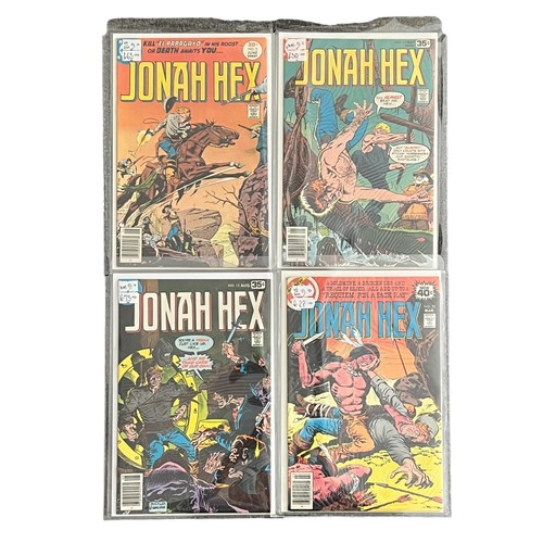 547 - DC Comics Jonah Hex 1977-1979 Nos 2, 12, 15, 22: All 4 comics are bagged & boarded in Mylar bags, VF... 