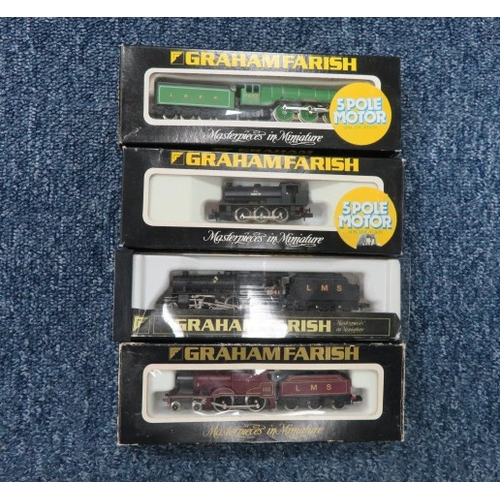 17 - Graham Farish locomotive collection, generally excellent in  good plus boxes, with 5 Pole motor LNER... 