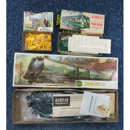 88 - Airfix HO-OO gauge railway unmade plastic kits, generally excellent in good plus boxes, with BR Rail... 