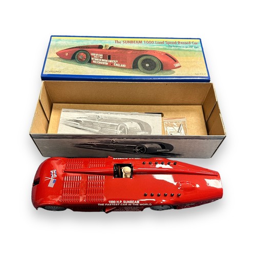 10 - Schylling tinplate clockwork with key Sunbeam 1000 Land Speed Record Car, excellent in excellent box... 