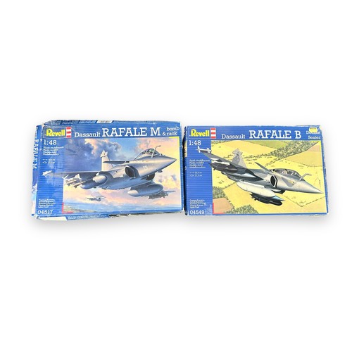 146 - Revell 1/48th scale aircraft unmade kits, range of WWII to modern, generally excellent in good or be... 