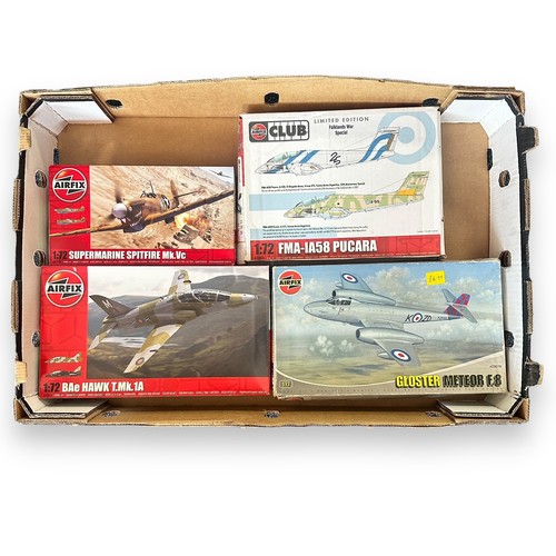 84 - Airfix 1/48th to 1/72nd scale aircraft unmade kits, generally excellent in good plus to good boxes, ... 