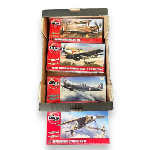 84 - Airfix 1/48th to 1/72nd scale aircraft unmade kits, generally excellent in good plus to good boxes, ... 