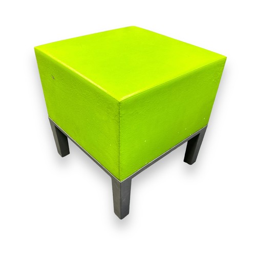 470 - Quinze and Milan Monstro Project contemporary light green primary poof (2001). High retail cost. Hei... 