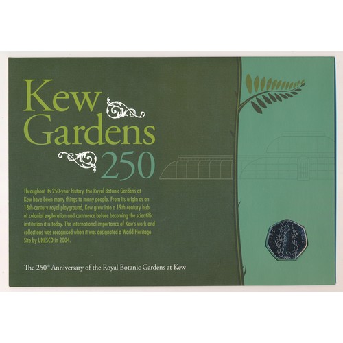 175 - 2009 Kew Gardens 50p Coin Cover.