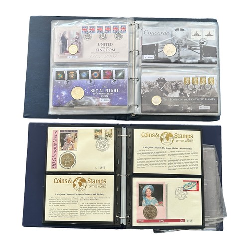 177 - Two albums of Royal Mint Numismatic Coin Covers, including; £5, £2 (6), £1 (4), 50p, Other (16).