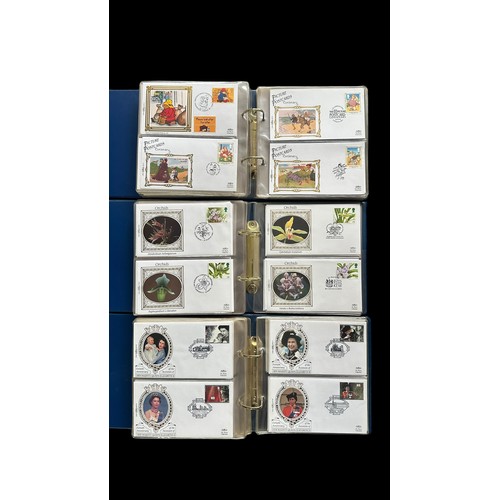 157 - Benham Covers, three albums of Benham illustrated Covers 1981-1993, most with special handstamps. To... 