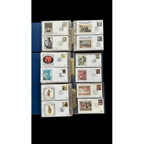 157 - Benham Covers, three albums of Benham illustrated Covers 1981-1993, most with special handstamps. To... 