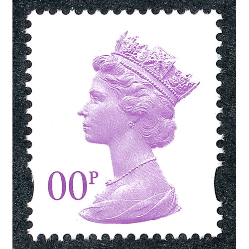 201 - Great Britain, QEII 00p Mauve colour trial, perforated.