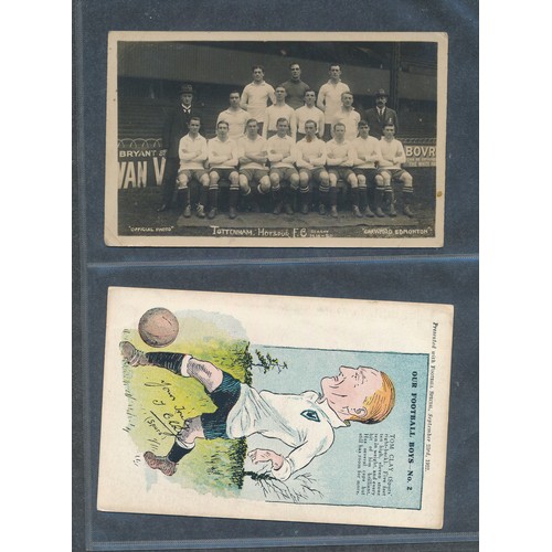 387 - TOTTENHAM HOTSPUR 1920's - 1960's collection, 6 Sartori-Laporta cards & various postcards, with some... 