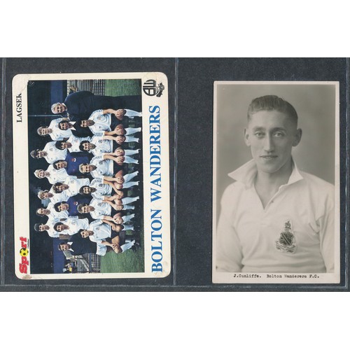 388 - BOLTON WANDERERS 1920's collection of vintage football cards. 8 cards