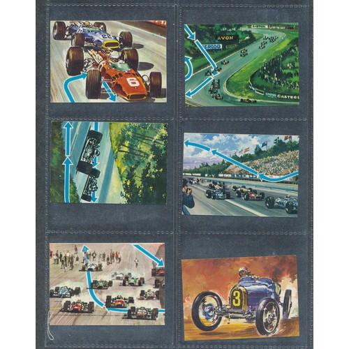 392 - FORMULA ONE & MOTOR SPORT 1972 cards collection by Bimbo Bruguera, Spain. Mixed condition. 72 cards