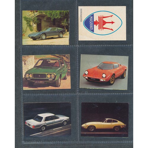 392 - FORMULA ONE & MOTOR SPORT 1972 cards collection by Bimbo Bruguera, Spain. Mixed condition. 72 cards