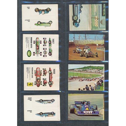 393 - FORMULA ONE Transimage motor sport cards collection, MOTO-GP INDY500 NASCAR F1 GRAND PRIX  etc. 1977... 