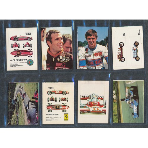 393 - FORMULA ONE Transimage motor sport cards collection, MOTO-GP INDY500 NASCAR F1 GRAND PRIX  etc. 1977... 