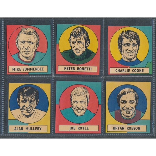 421 - BAB PRODUCTS 1970's Soccer Stars laminated cards. 16 cards.