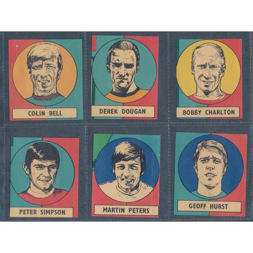 421 - BAB PRODUCTS 1970's Soccer Stars laminated cards. 16 cards.