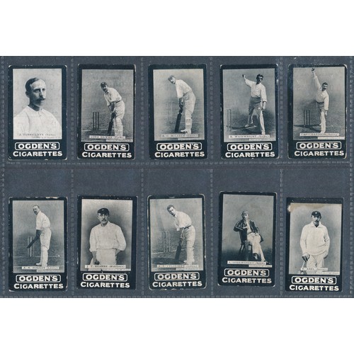 316 - OGDEN's CRICKETERS 1902 W.G. Grace, C.B. Fry and Ranji etc, Series A (24) and Series D (1). Mixed co... 