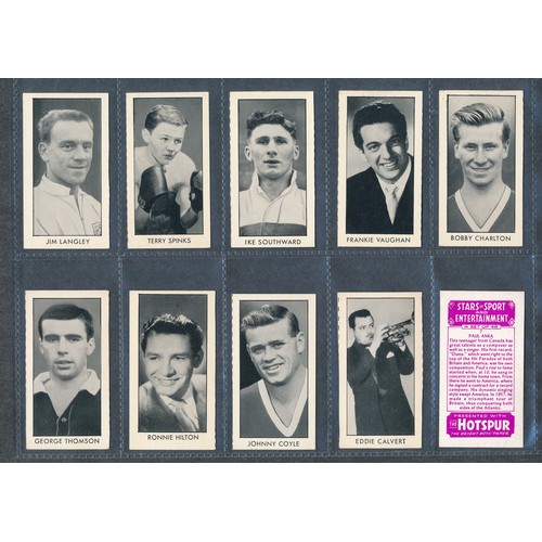 423 - DC THOMSON 1958 SET Stars of Sport & Entertainment, Bobby Charlton, Elvis Presley, Floyd Patterson, ... 