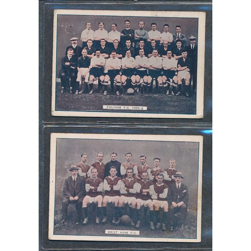 311 - BUCKTROUT TOBACCO 1930 Soccer Teams set. 50 cards.