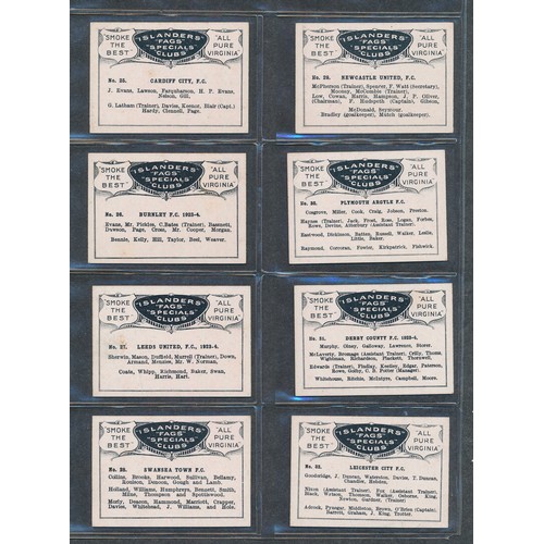 311 - BUCKTROUT TOBACCO 1930 Soccer Teams set. 50 cards.