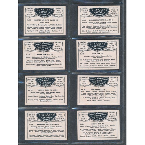 311 - BUCKTROUT TOBACCO 1930 Soccer Teams set. 50 cards.