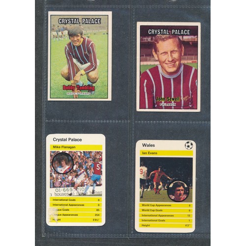 401 - CRYSTAL PALACE gum cards collection, A&BC Gum, Top Trumps - with data change variations; mostly clea... 