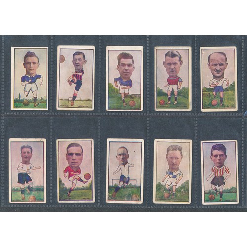 403 - Barratt & Co 1928 DIXIE DEAN and soccer stars. Mixed condition. 10 cards