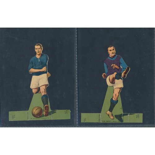 404 - DC THOMSON 1929 Mysto Mind Reader soccer team cards; and Rover Select XI 1924 stamp -up soccer cards... 