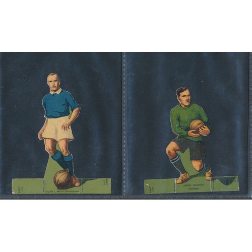 404 - DC THOMSON 1929 Mysto Mind Reader soccer team cards; and Rover Select XI 1924 stamp -up soccer cards... 