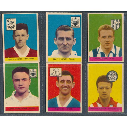 409 - A&BC GUM 1958 Footballer cards, 2nd series (high numbers), mixed condition, some duplication, clean ... 