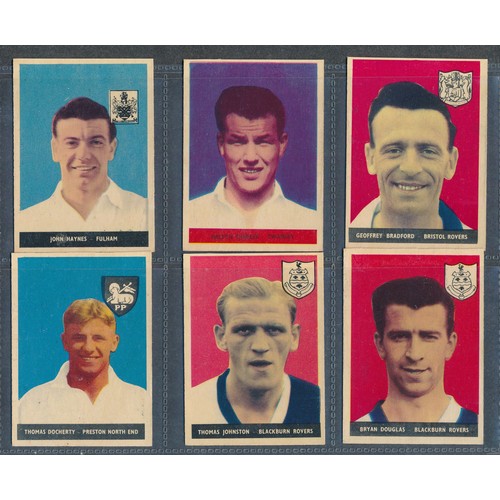 409 - A&BC GUM 1958 Footballer cards, 2nd series (high numbers), mixed condition, some duplication, clean ... 