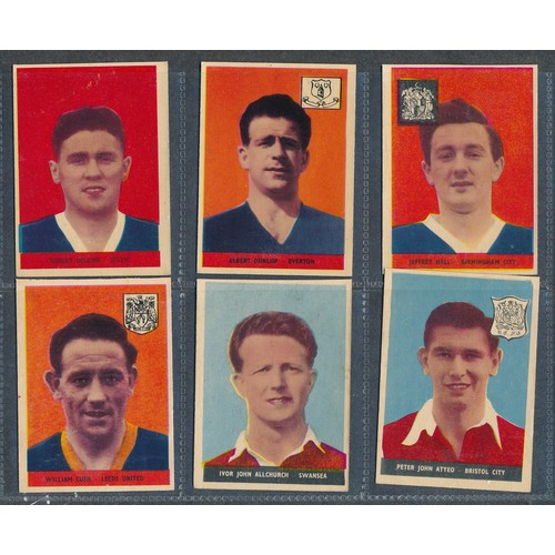 409 - A&BC GUM 1958 Footballer cards, 2nd series (high numbers), mixed condition, some duplication, clean ... 