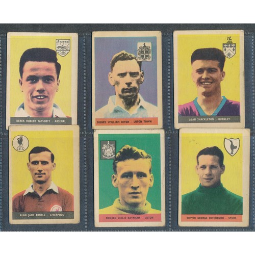 409 - A&BC GUM 1958 Footballer cards, 2nd series (high numbers), mixed condition, some duplication, clean ... 