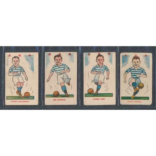 424 - KIDDY's FAVOURITES 1949 Popular Players, Bobby Collins rookie card; hearts (10 hearts) and clubs (47... 